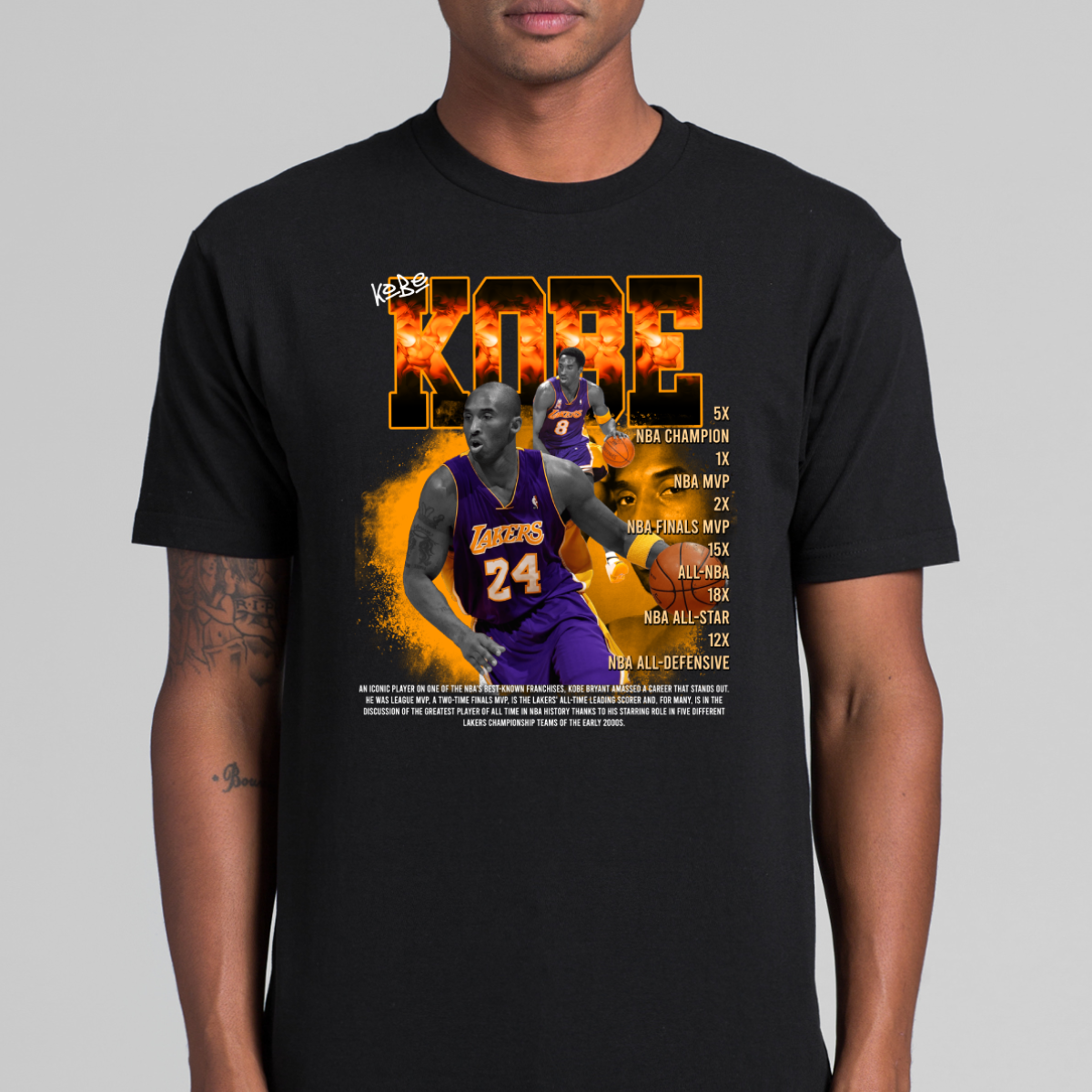 Kobe Bryant V34 NBA T-Shirt Sport Athlete Family Tee