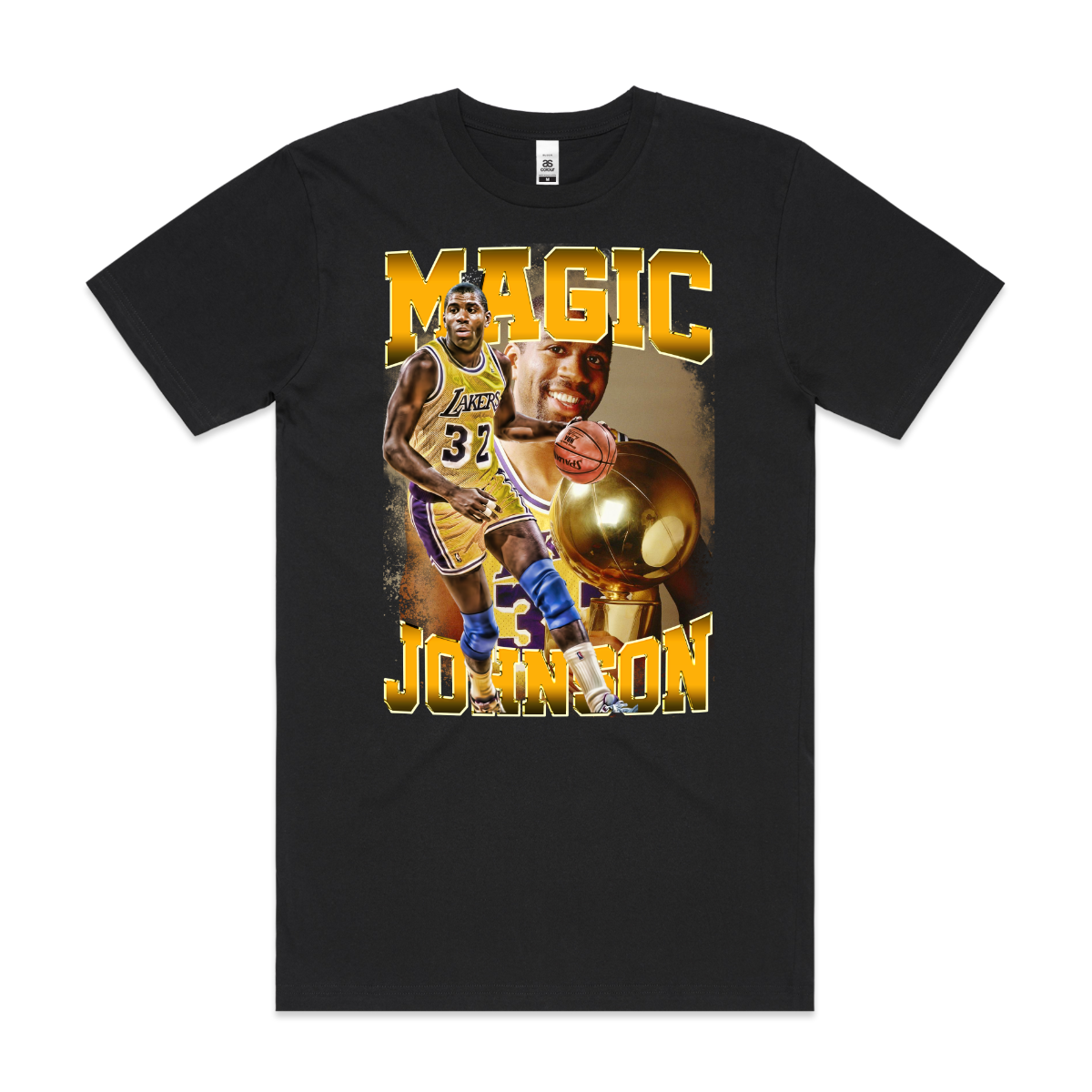 Magic Johnson NBA T-Shirt Sport Athlete Family Tee