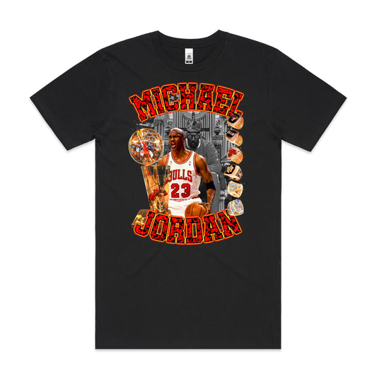 Michael Jordan V8 NBA T-Shirt Sport Athlete Family Tee