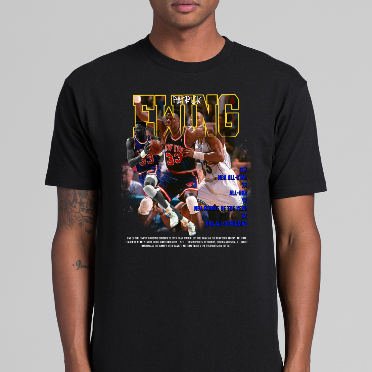 Patrick Ewing NBA T-Shirt Sport Athlete Family Tee