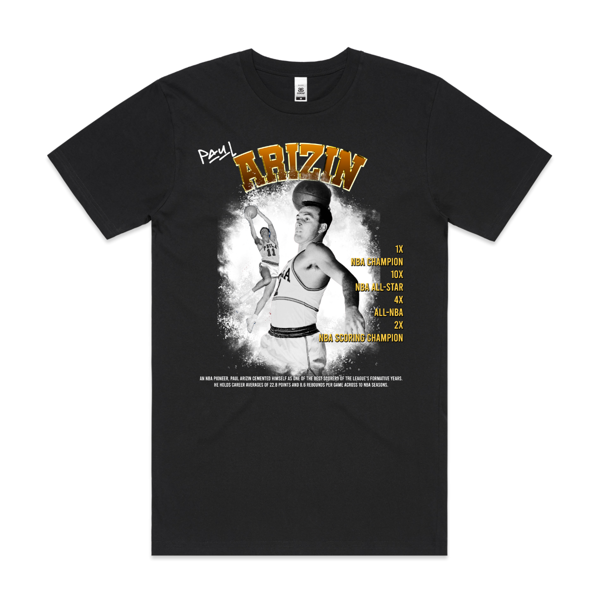 Paul Arizin NBA T-Shirt Sport Athlete Family Tee