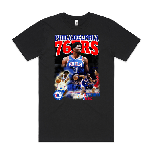 Philadelphia 76ers NBA T-Shirt Sport Athlete Family Tee