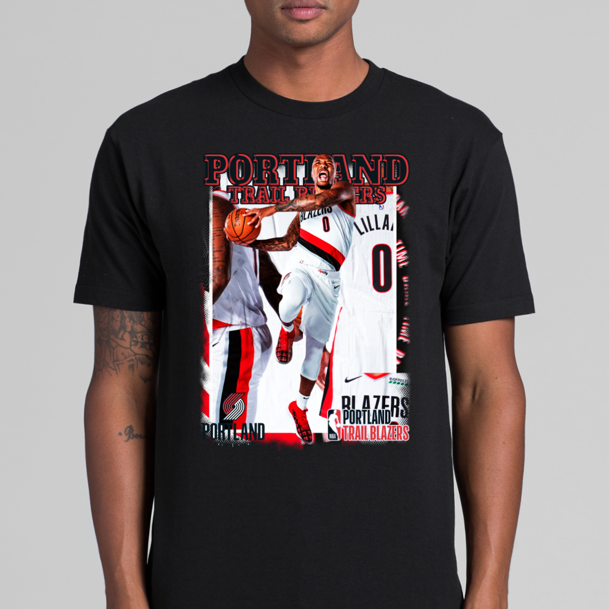 Portland Trail Blazers NBA T-Shirt Sport Athlete Family Tee