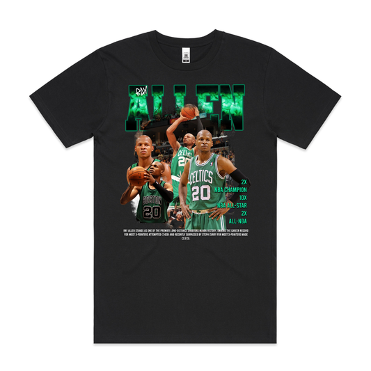 Ray Allen NBA T-Shirt Sport Athlete Family Tee