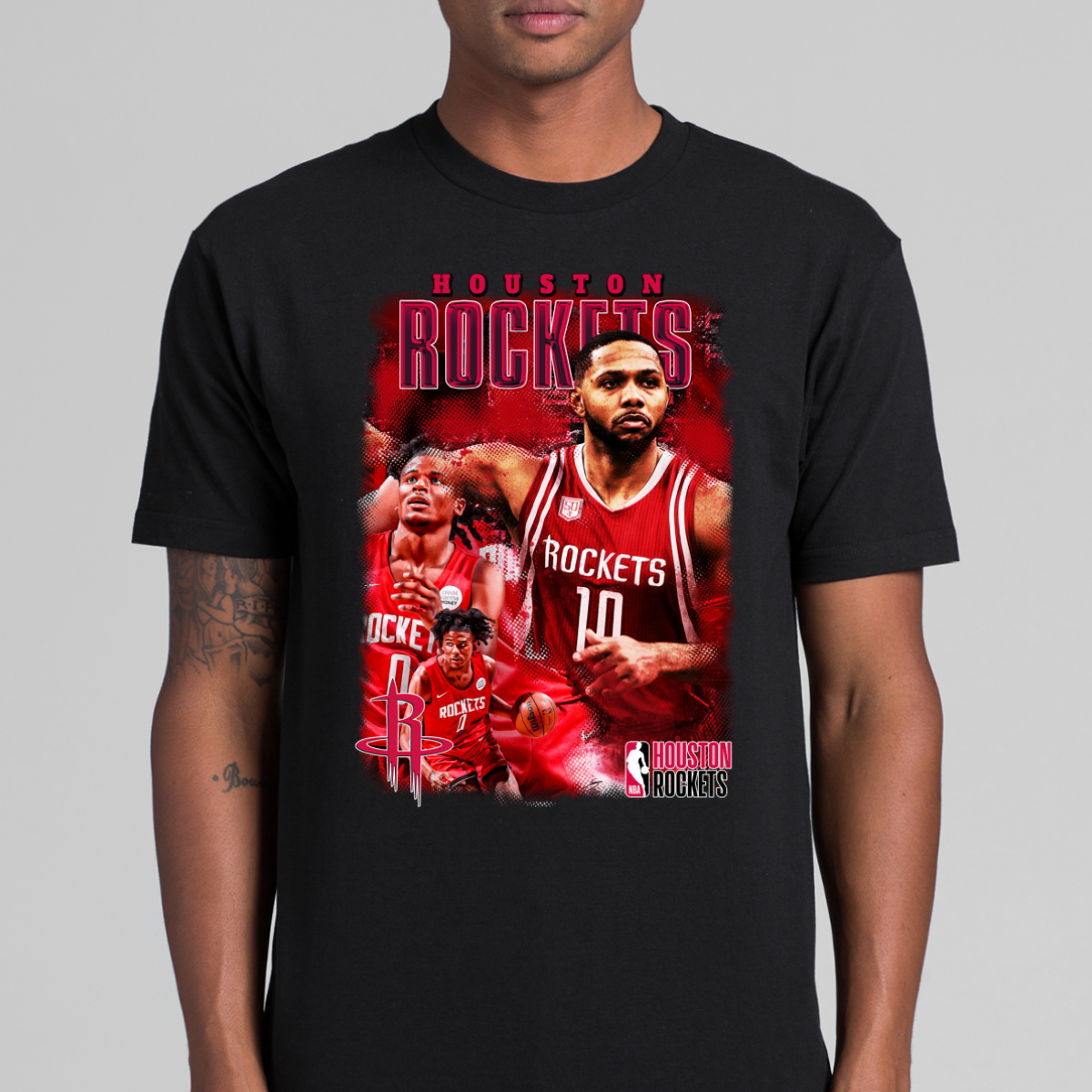 Houston Rockets NBA T-Shirt Sport Athlete Family Tee
