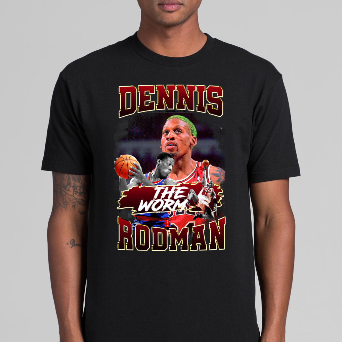 Dennis Rodman V7 NBA T-Shirt Sport Athlete Family Tee