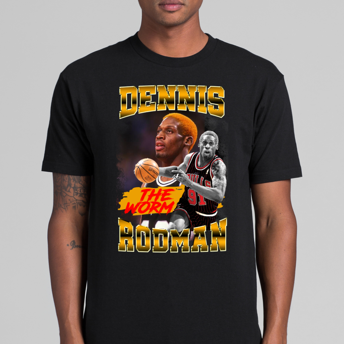 Dennis Rodman V8 NBA T-Shirt Sport Athlete Family Tee