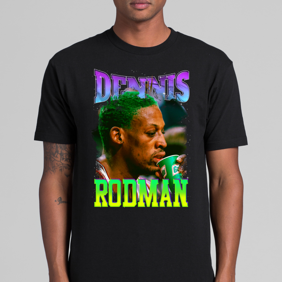 Dennis Rodman V12 NBA T-Shirt Sport Athlete Family Tee