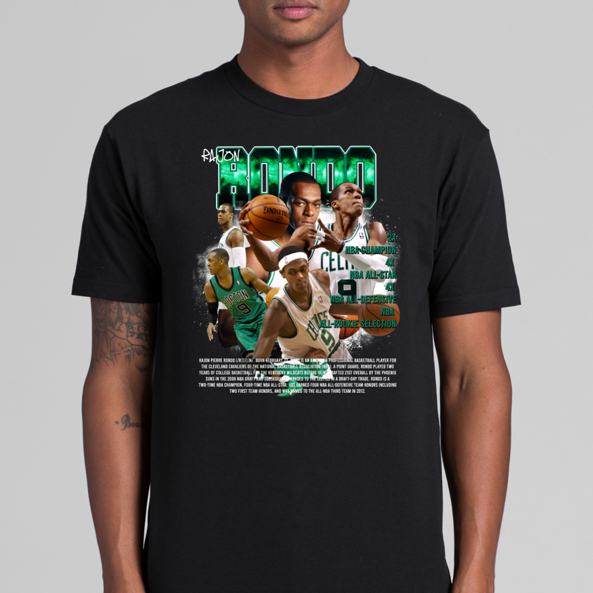 Rajon Rondo V3 NBA T-Shirt Sport Athlete Family Tee