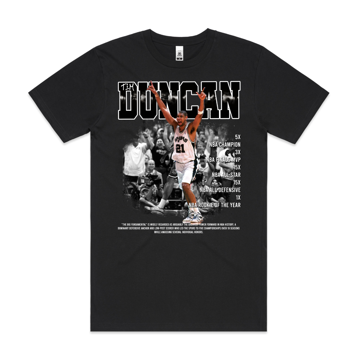 Tim Duncan NBA T-Shirt Sport Athlete Family Tee