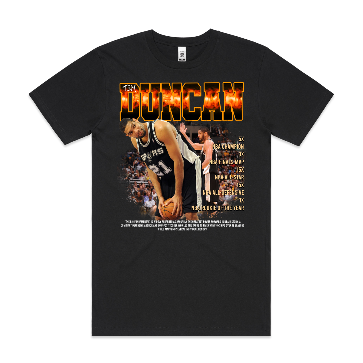 Tim Duncan V2 NBA T-Shirt Sport Athlete Family Tee