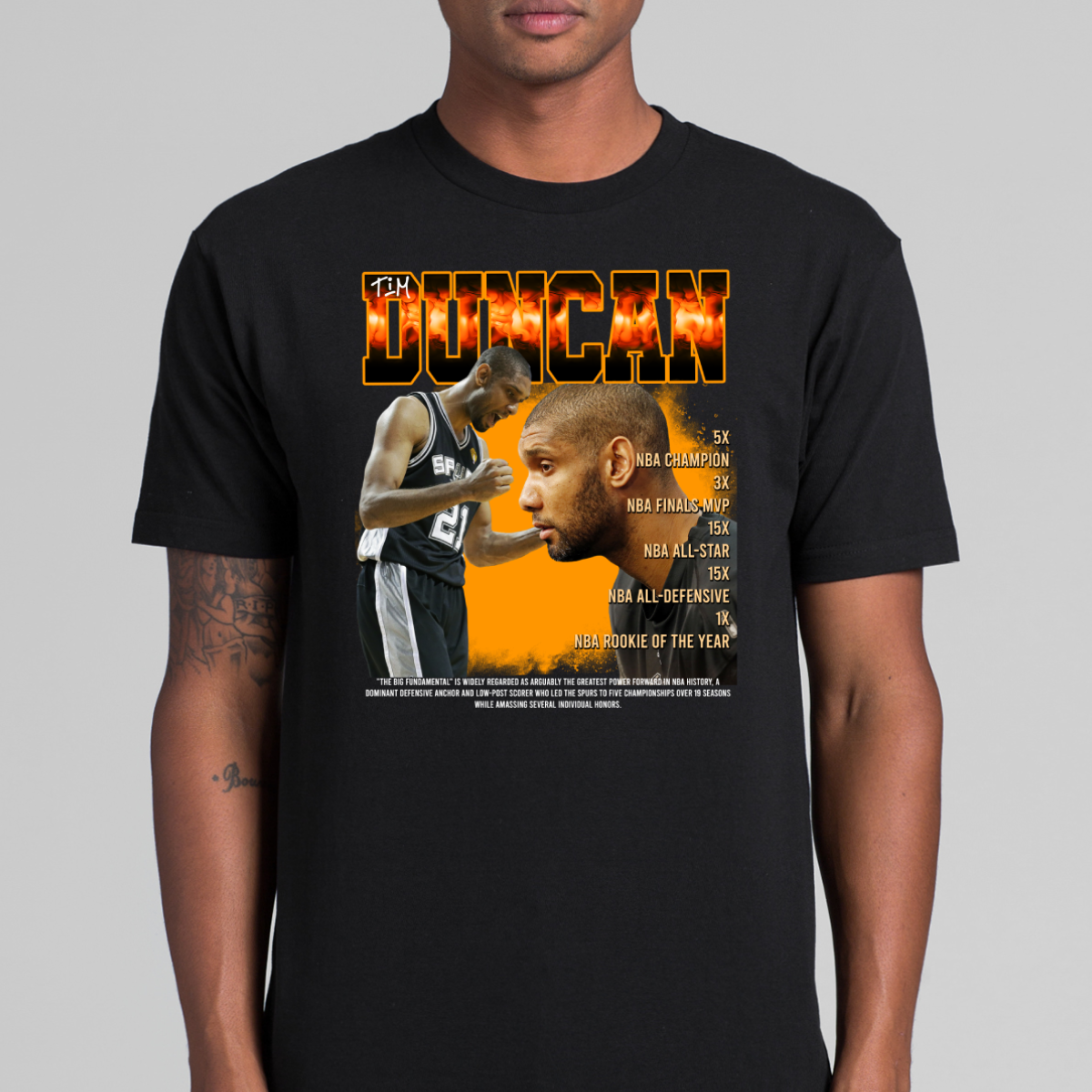 Tim Duncan V3 NBA T-Shirt Sport Athlete Family Tee