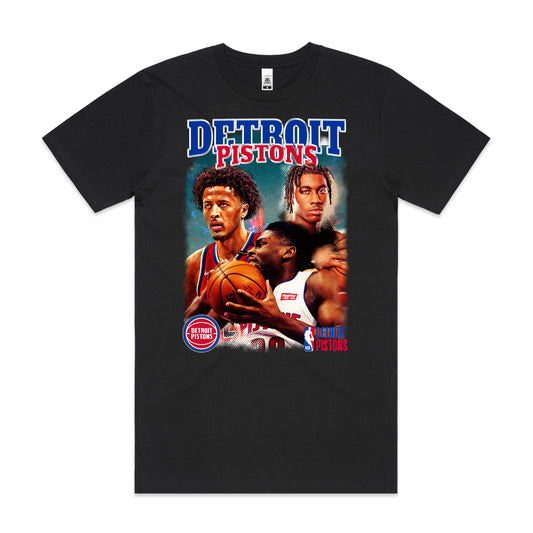 Detroit Pistons NBA T-Shirt Sport Athlete Family Tee