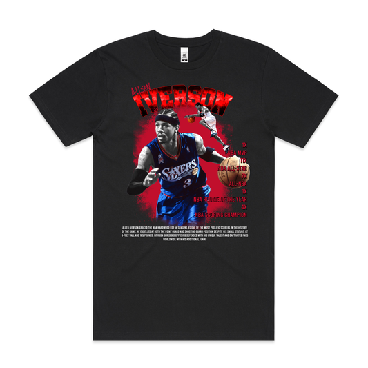 Allen Iverson V8 NBA T-Shirt Sport Athlete Family Tee