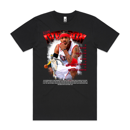 Allen Iverson V9 NBA T-Shirt Sport Athlete Family Tee