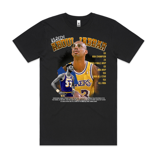 Kareem Abdul-Jabbar NBA T-Shirt Sport Athlete Family Tee