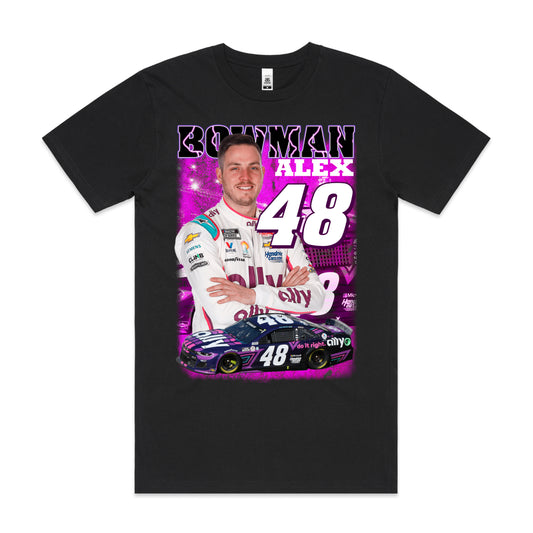 Alex Bowman V2 Stock Car Racing T-Shirt Sport Athlete Family Tee