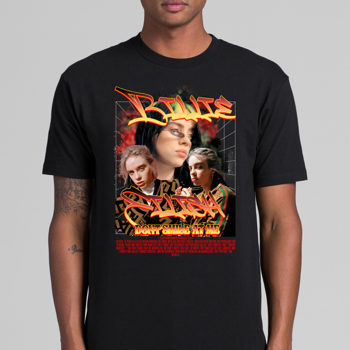 Billie Eilish V18 T-Shirt Artist Family Fan Music Pop Culture