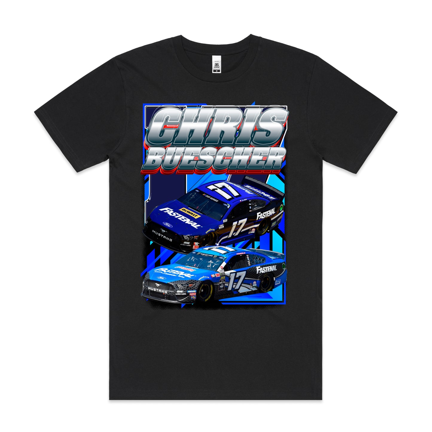 Chris Buescher Fastenal Mustang Stock Car Racing T-Shirt