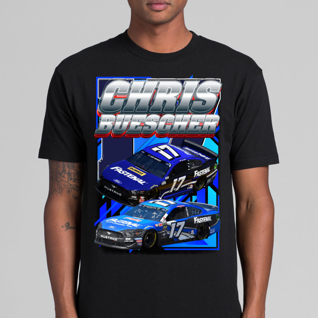 Chris Buescher Fastenal Mustang Stock Car Racing T-Shirt