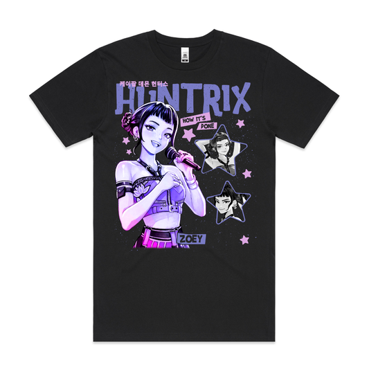 K-pop Demon Hunters Zoey V2 T-shirt Animation Movie Tee
