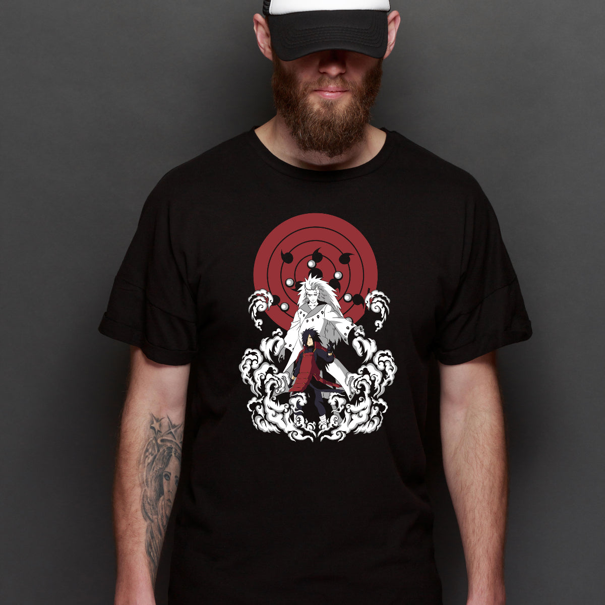 Naruto Naruto Uchiha Madara V2 T-Shirt Japanese Anime Tee