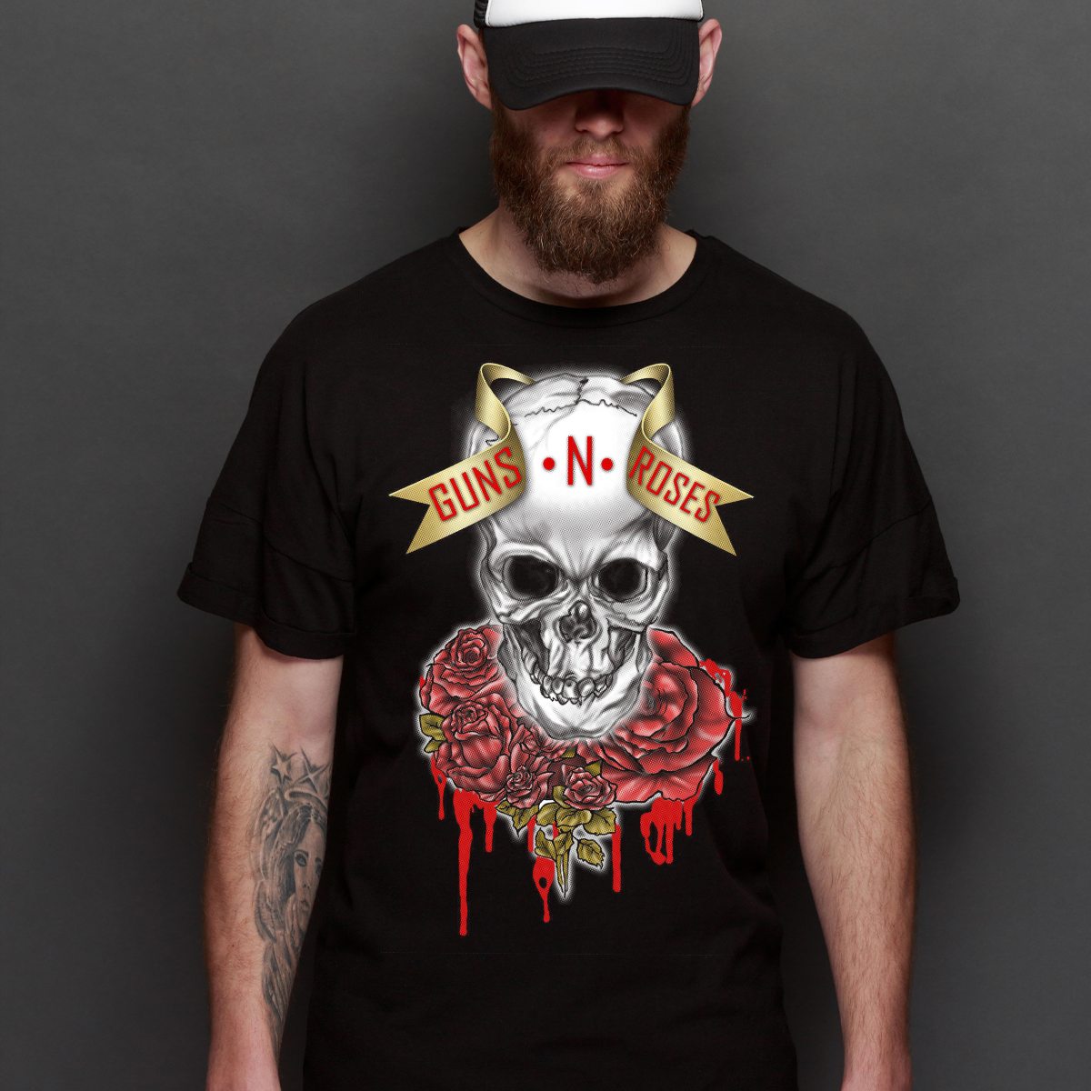 Guns N' Roses V9 T-Shirt Band Family Tee Music Rock And Roll