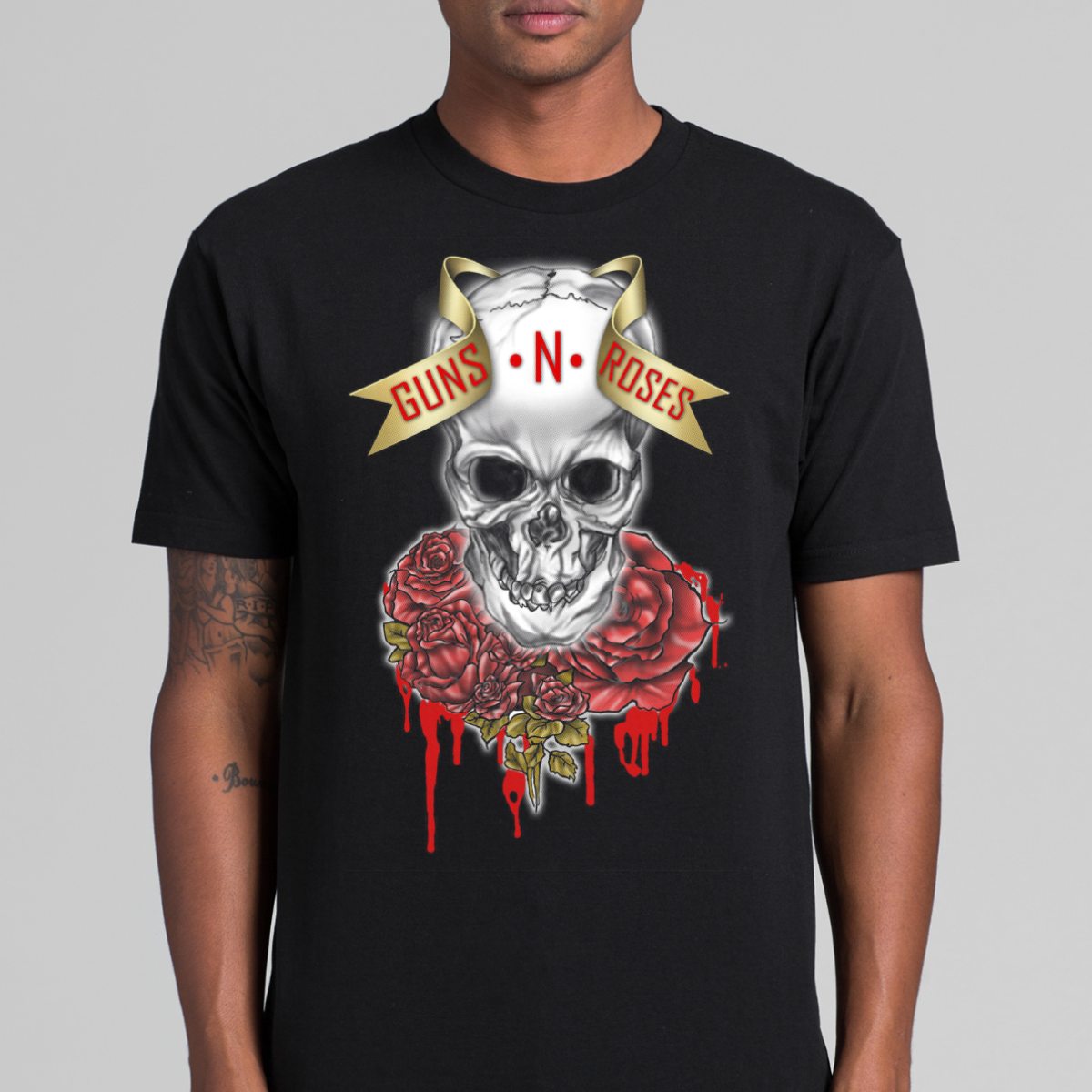 Guns N' Roses V9 T-Shirt Band Family Tee Music Rock And Roll