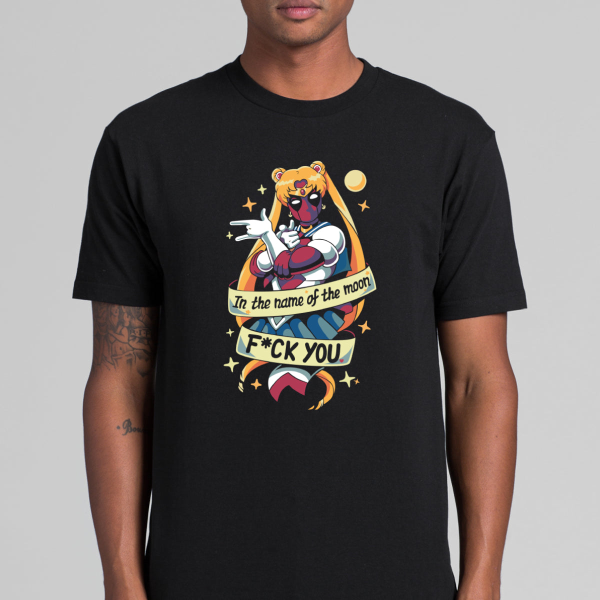 Sailor Moon Deadpool T-shirt Marvel Tee