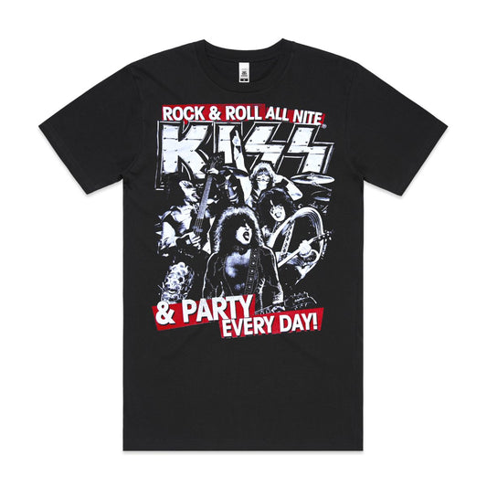 KISS T-Shirt V9 Band Family Tee Music Heavy Metal