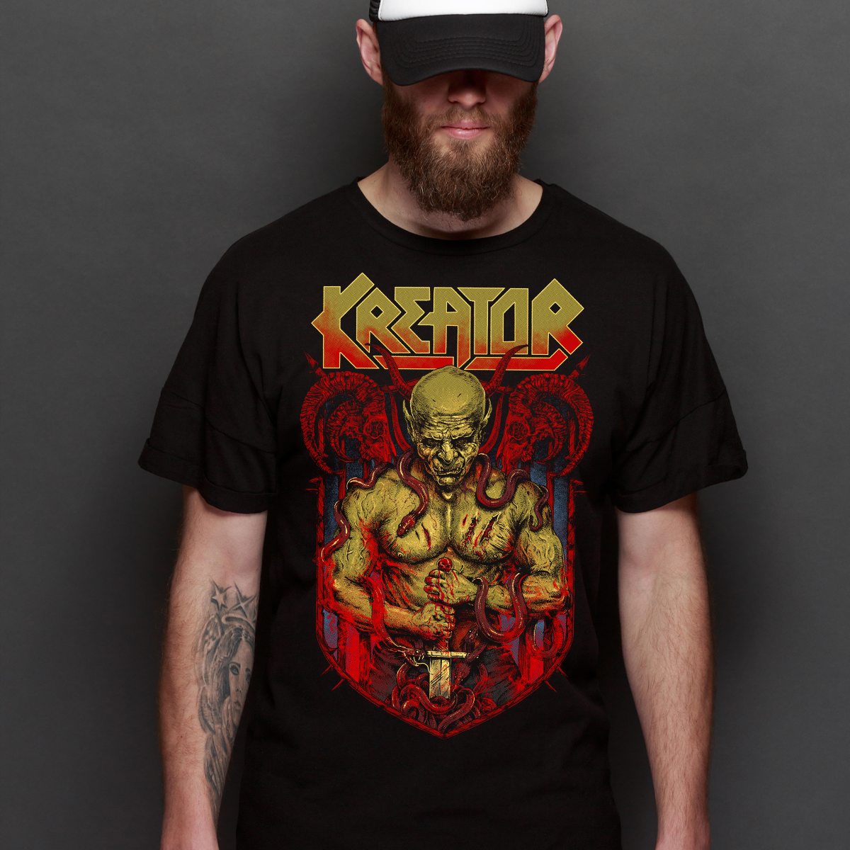 Kreator V4 T-Shirt Band Family Tee Music Heavy Metal