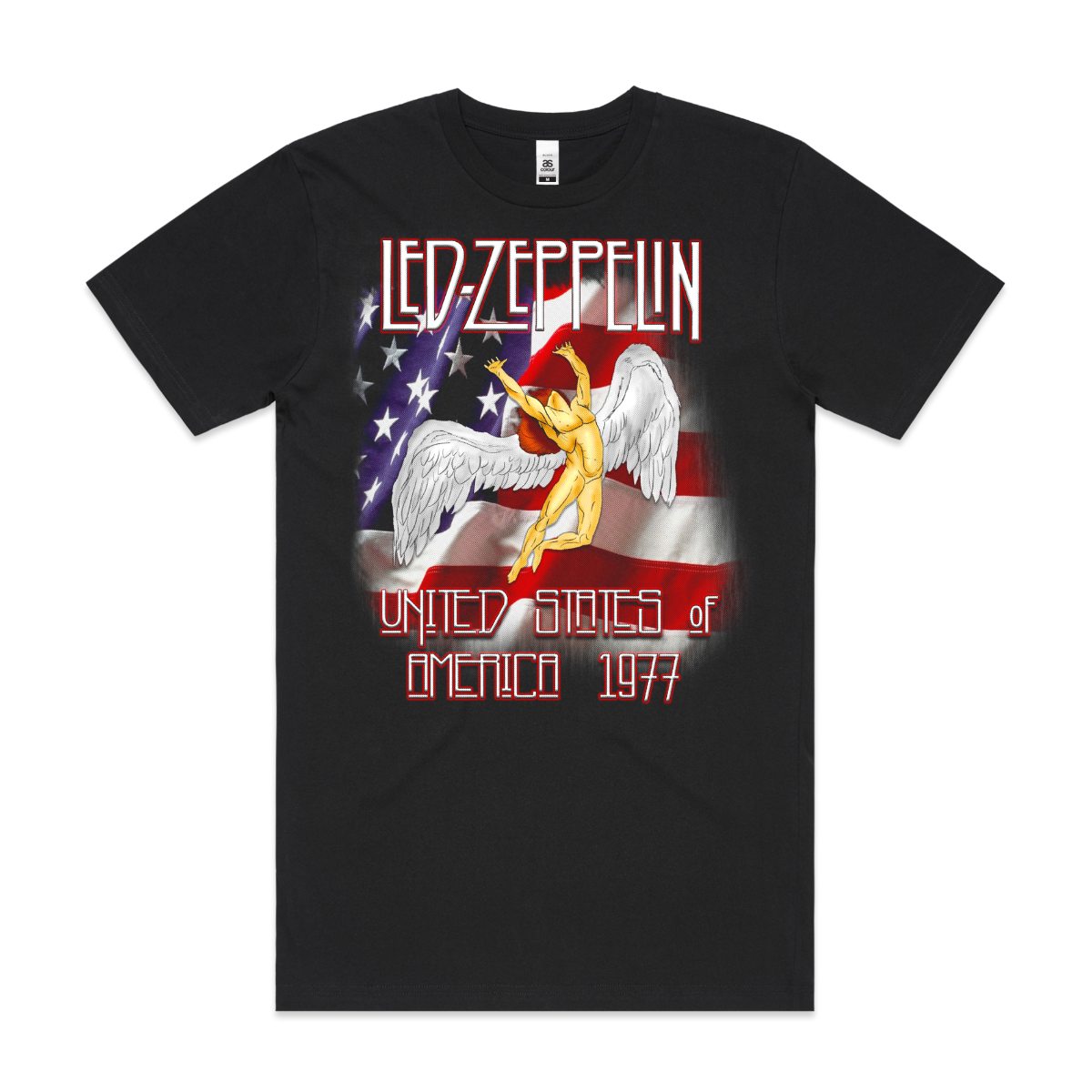 Led Zeppelin V4 T-shirt Artist Family Music Rock And Roll Tee