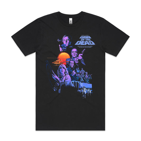 Dawn Of The Dead Movie T-Shirt Cotton Block Tee