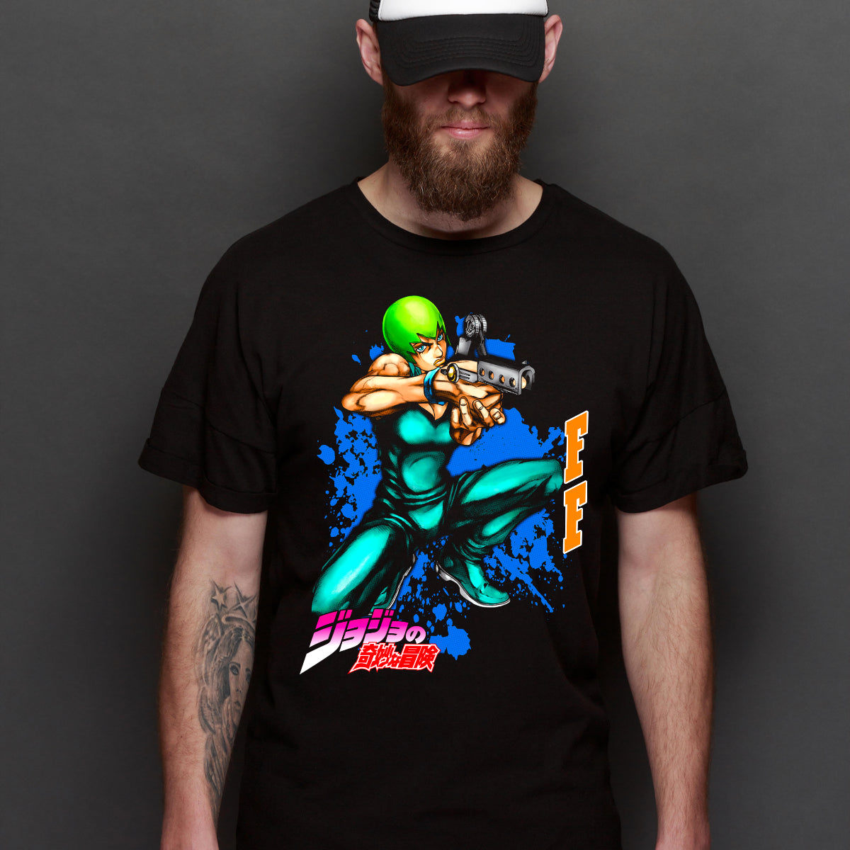 Jojo's Bizarre Adventure V19 T-shirt Japanese anime Tee