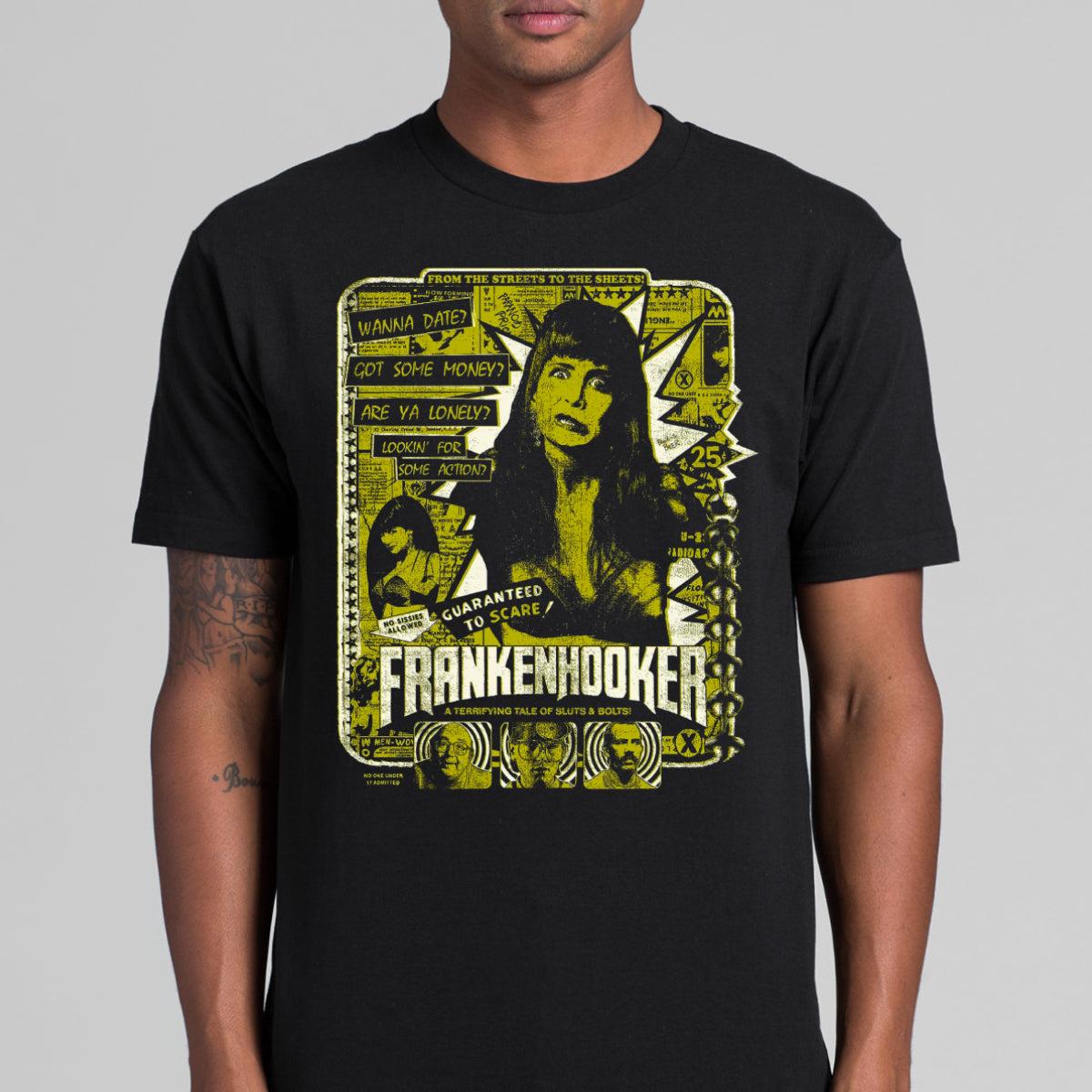 Frankenhooker Comedy Horror Movie T-Shirt Cotton Block Tee