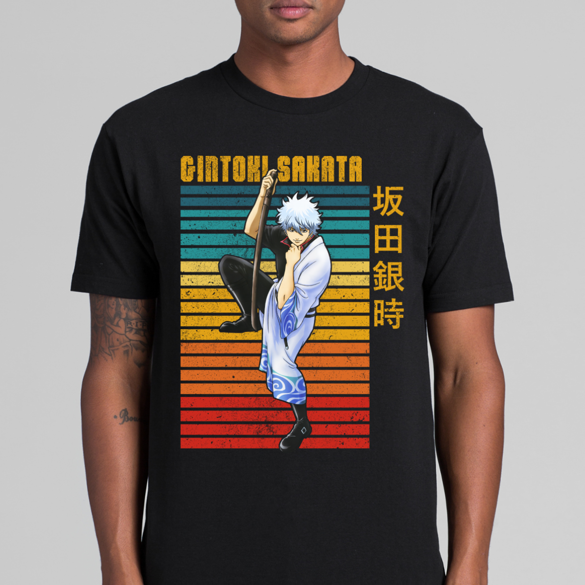 Gintama Gintoki Sakata V12 T-Shirt Japanese Anime Tee