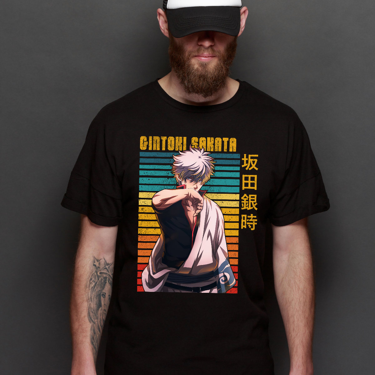 Gintama Gintoki Sakata V13 T-Shirt Japanese Anime Tee