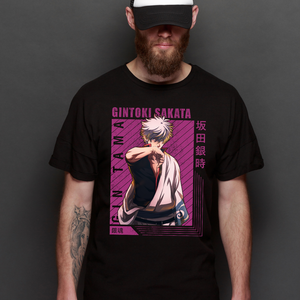 Gintama Gintoki Sakata V7 T-Shirt Japanese Anime Tee