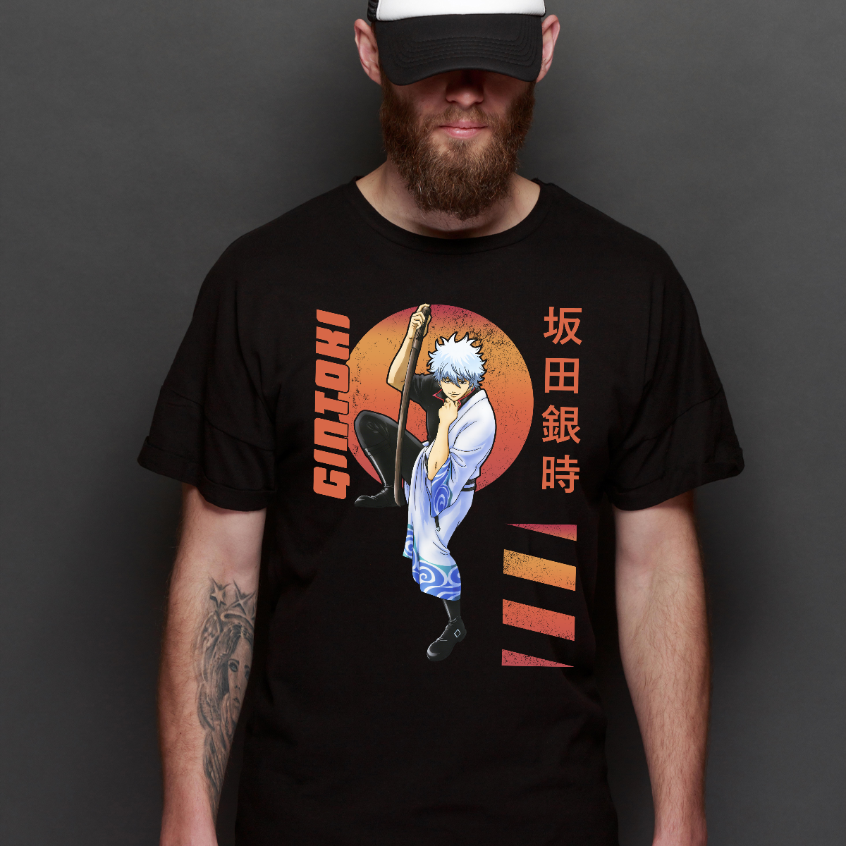 Gintama Gintoki Sakata V9 T-Shirt Japanese Anime Tee