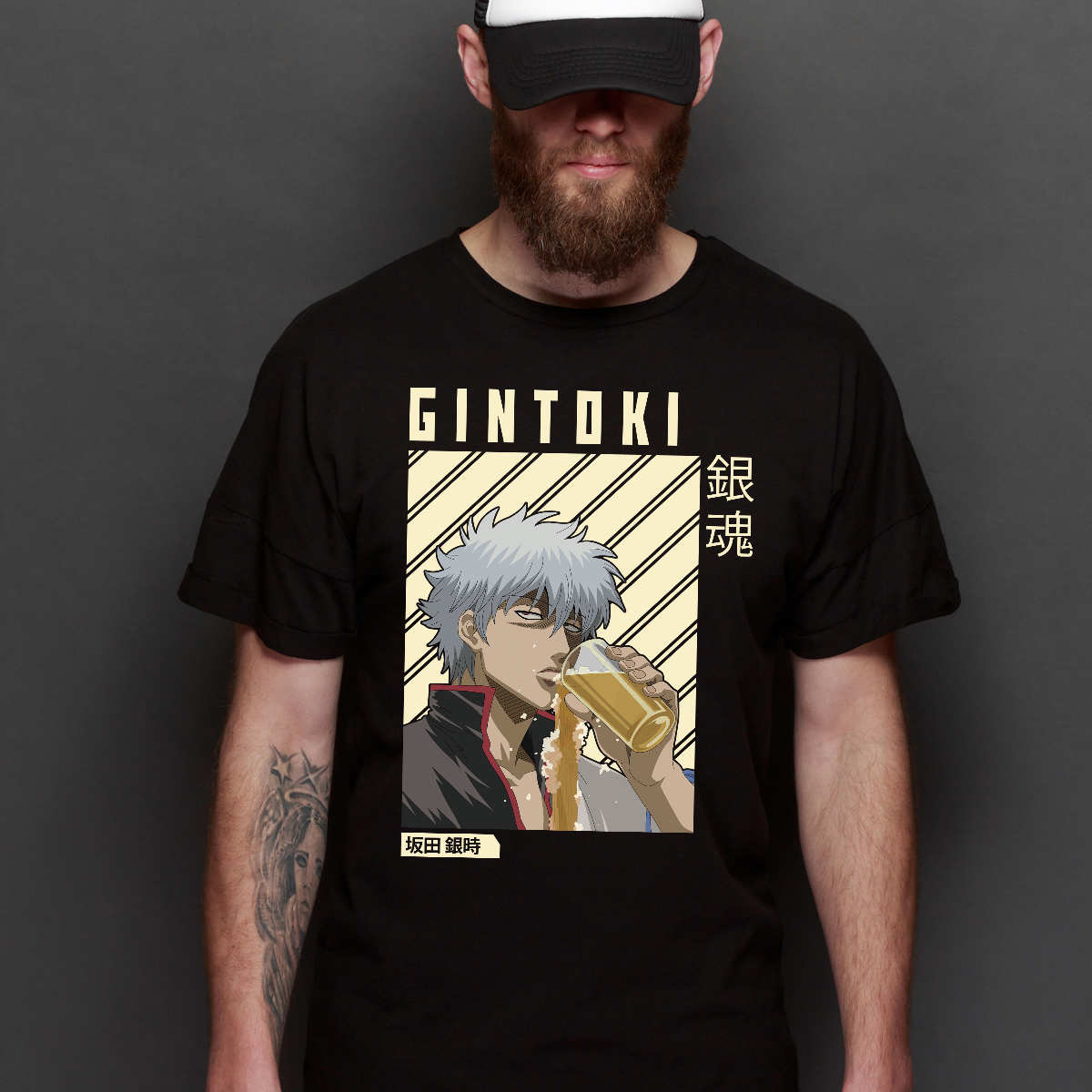 Gintama Gintoki Sakata T-Shirt Japanese Anime Tee
