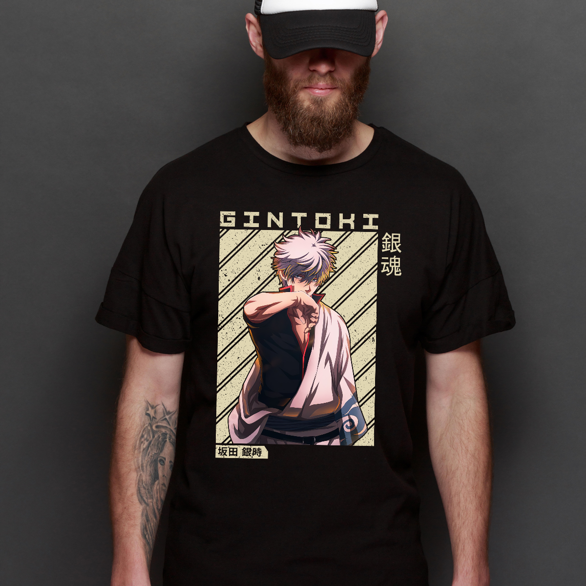 Gintama Gintoki Sakata V3 T-Shirt Japanese Anime Tee