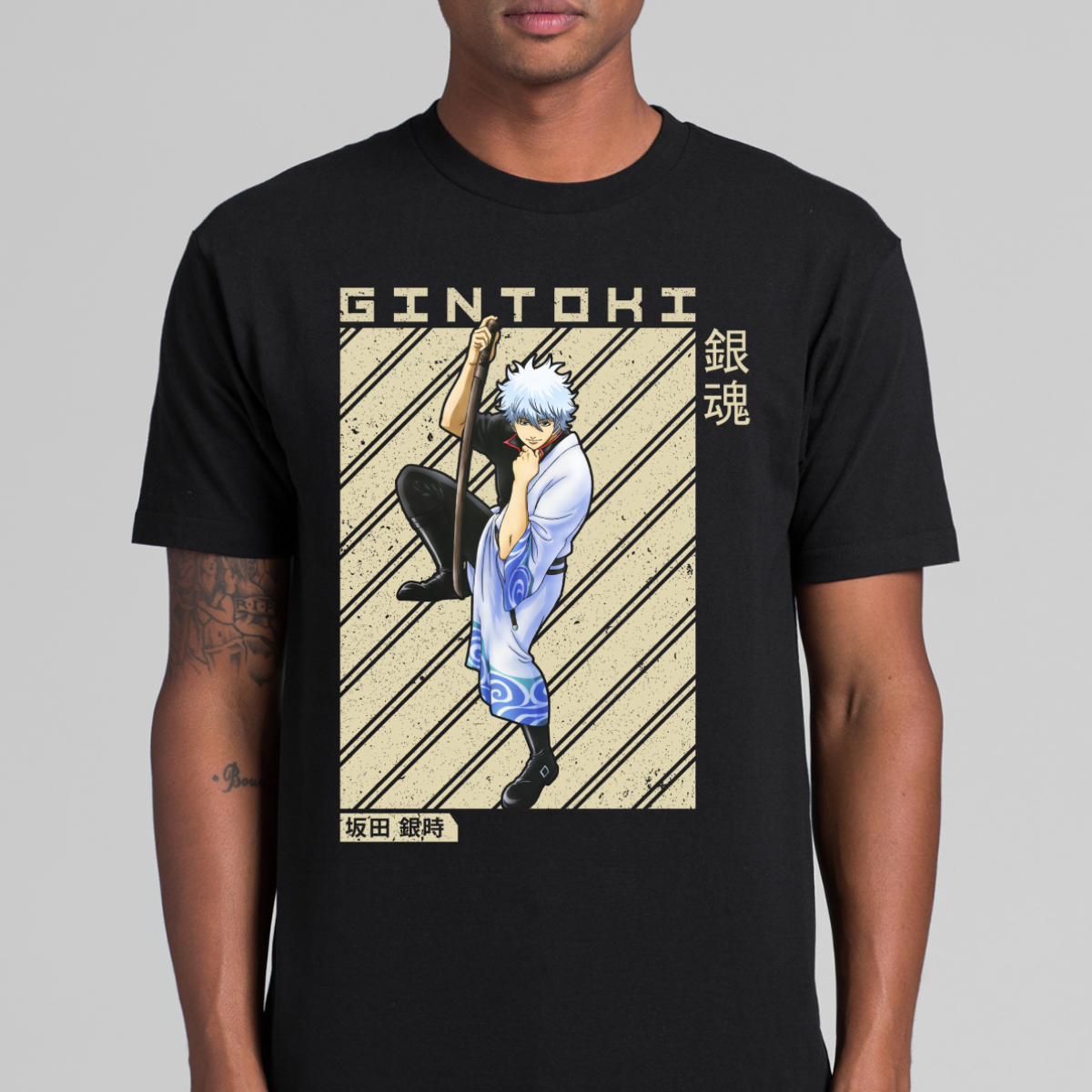 Gintama Gintoki Sakata V4 T-Shirt Japanese Anime Tee