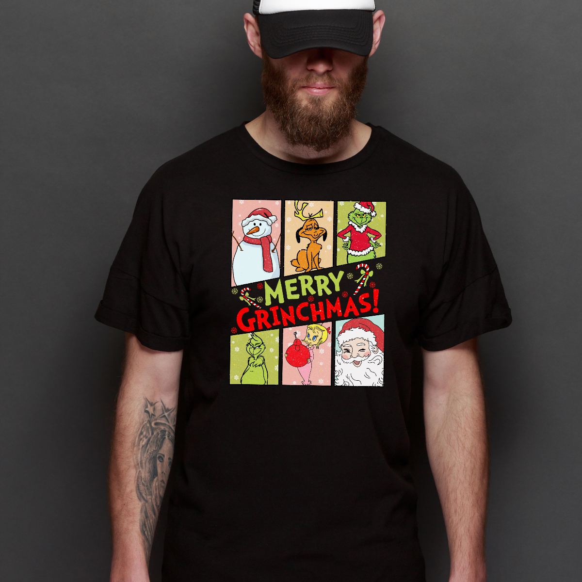 Merry Grinchmas! T-Shirt Cartoon Tee