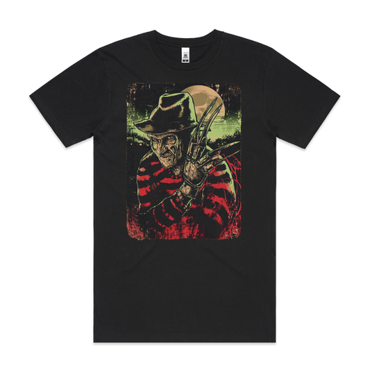 A Nightmare on Elm Street Freddy Krueger V3 Horror Movie T-Shirt Tee