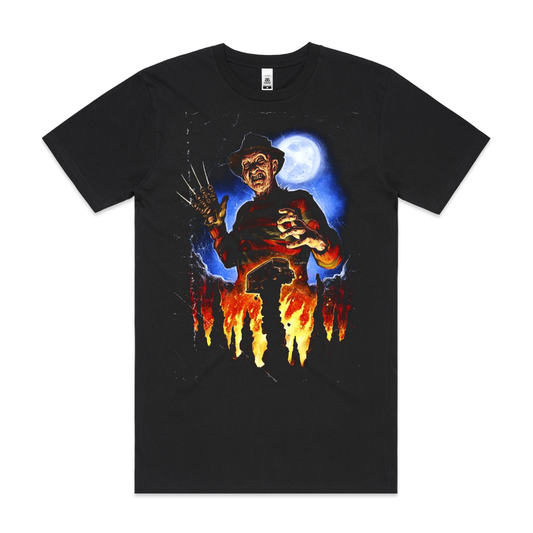 Freddy Krueger V5 Horror Movies T-Shirt Cotton Block Tee