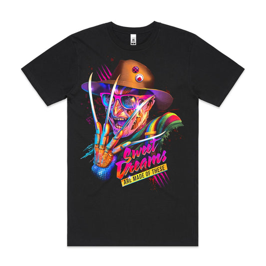 Freddy Krueger V3 Horror movies T-Shirt Cotton Block Tee