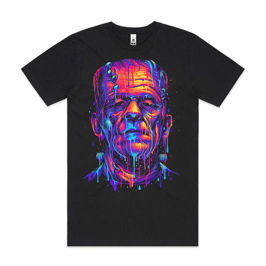 Frankenstein Movies T-Shirt Cotton Block Tee