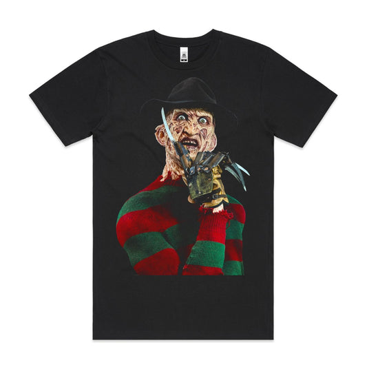 Freddy Krueger V2 Horror movies T-Shirt Cotton Block Tee