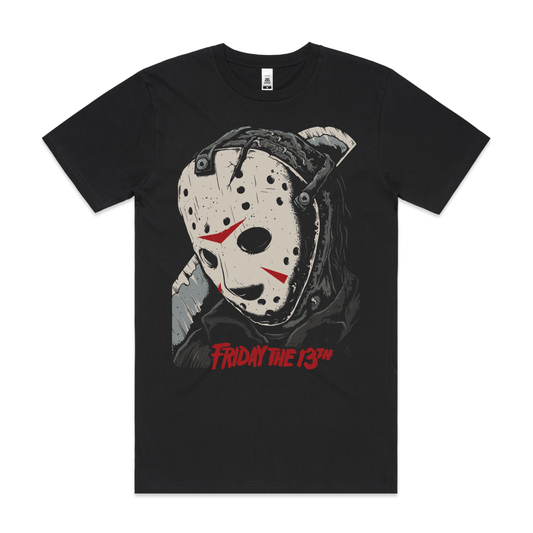 Friday the 13th V2 Horror movies T-Shirt Cotton Block Tee