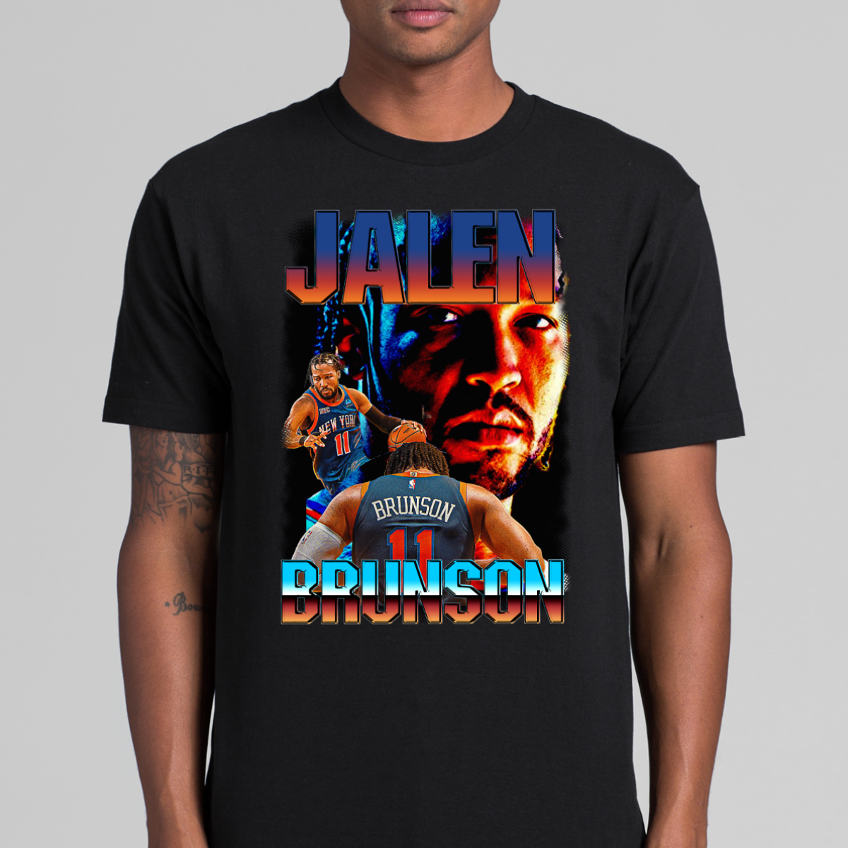 Jalen Brunson NBA T-Shirt Sport Athlete Family Tee